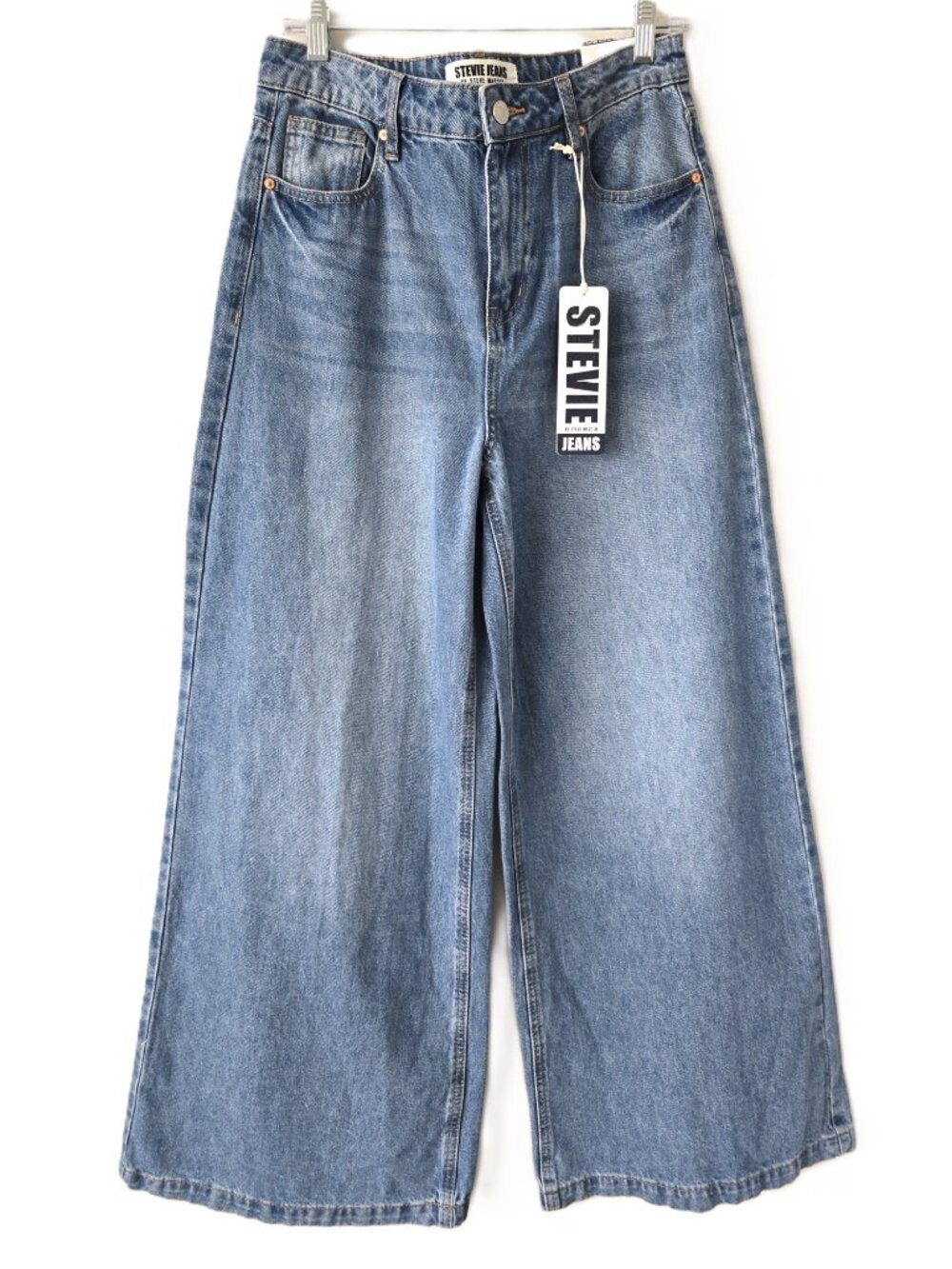 Steve Madden High Rise Wide Leg Jeans Women 29 Medium Wash NWT